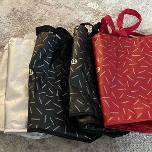 lululemon athletica Tote Bag Collection - Red, Black, Silver